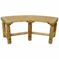 Kd Mobiliario 17.5 x 50 x 18 in. Aspen Curved Bench KD2625400